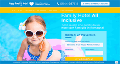 Desktop Screenshot of happyfamilyhotel.it